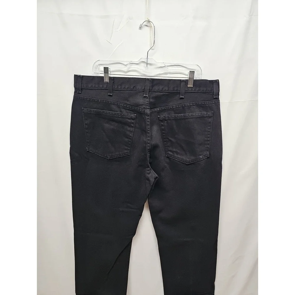 George Men's Black Denim Jeans Pants Regular‎ Size 38/32